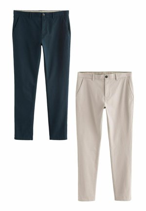 2 PACK - Nohavice chinos - blue light stone