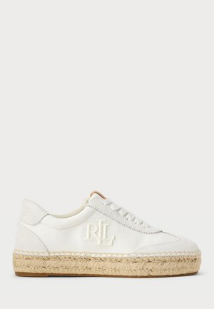 LUIZE CANVAS & SUEDE ESPADRILLE SNEAKER - Joggesko - snow white/bianco