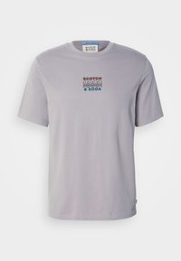 Scotch & Soda REGULAR FIT FRONT BACK ARTWORK - Triko s potiskem - asphalt