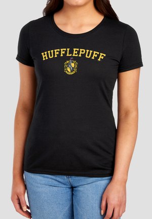 Cotton Soul, HARRY POTTER HUFFLEPUFF ARC SMALL CREST - Print T-shirt - black