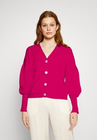 YAS YASFONNA CARDIGAN - Casaco de malha - beetroot purple