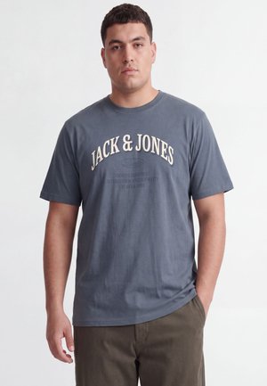 Jack & Jones JJEDENVER LOGO TEE SS O-NECK SN PLS - Μπλουζάκι με στάμπα - turbulence