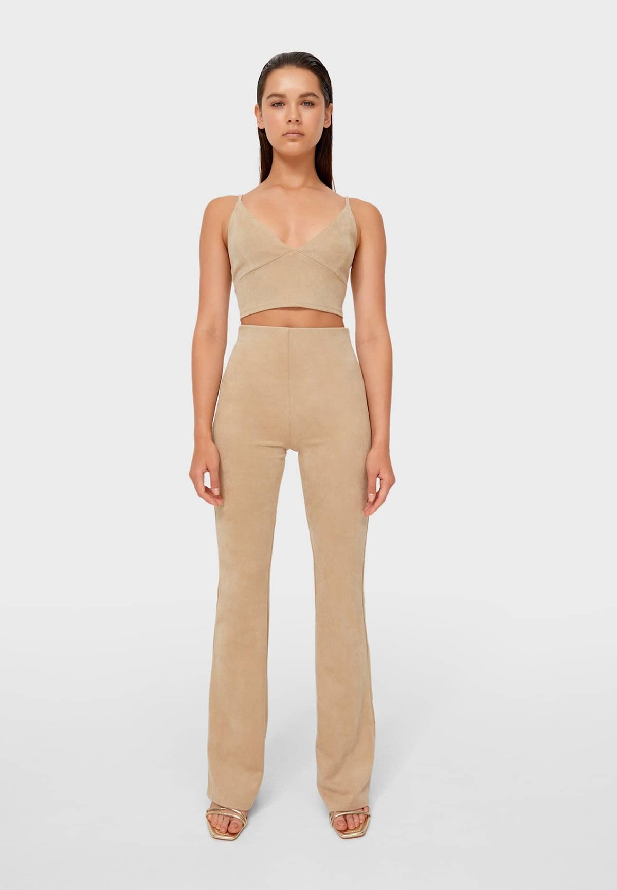 Stradivarius WEICHE - Pantaloni - beige - Zalando.it
