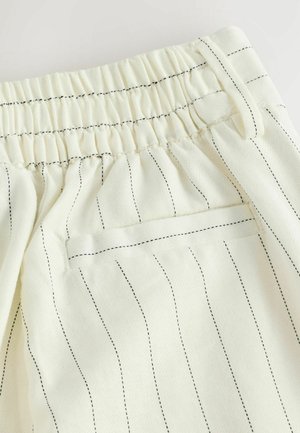 Next PETITE FIT - STRIPED WIDE  - Trousers - black white