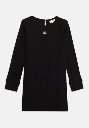 Calvin Klein Jeans, MONOLOGO BADGE DRESS  - T-shirt-kjole - black