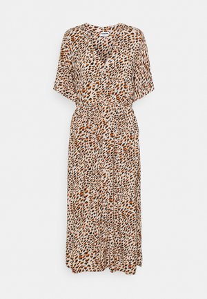NMFIONA CALF DRESS - Vestido camisero - sugar almond