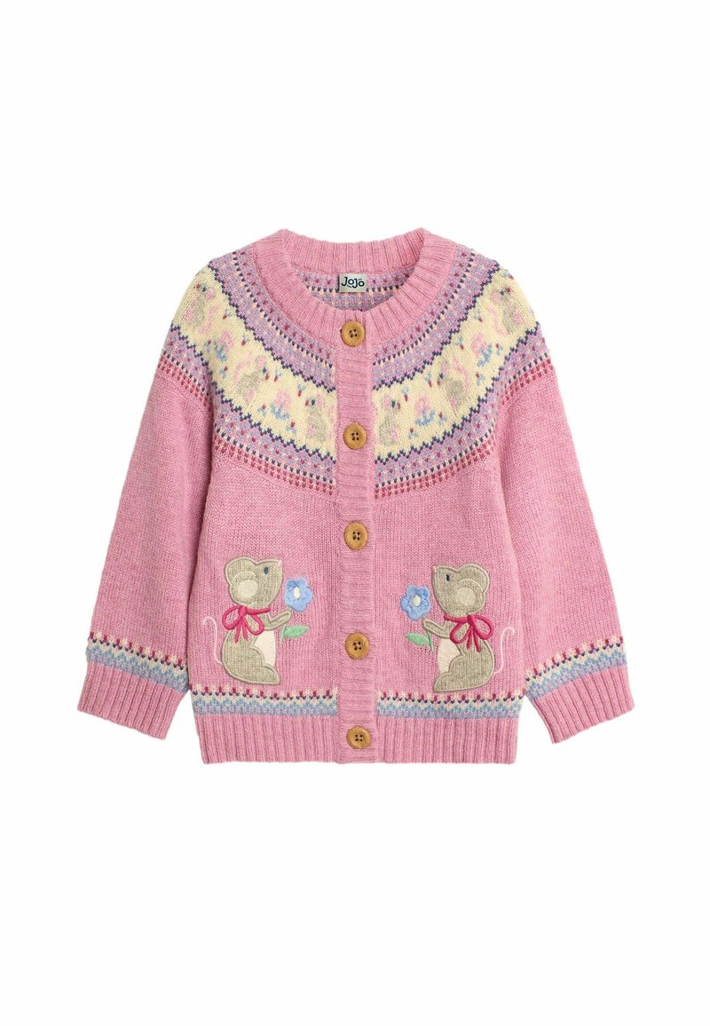 JoJo Maman Bébé MOUSE FAIR ISLE REGULAR FIT - Jopica - pink