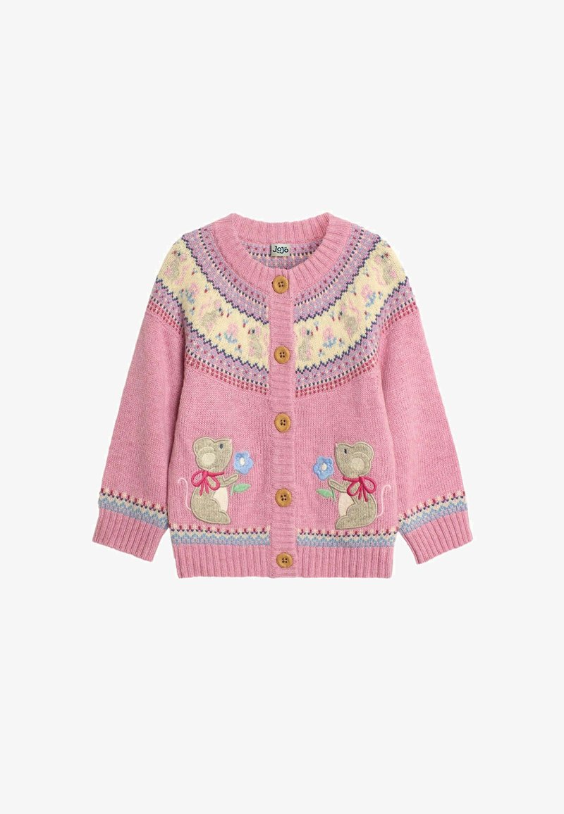 JoJo Maman Bébé MOUSE FAIR ISLE REGULAR FIT - Jopica - pink