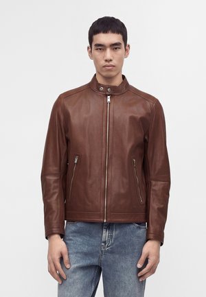 BOSS, MANSELL - Кожено яке - medium brown