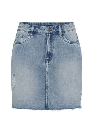 Culture, CUJUTEA ANICETA SKIRT - Denimová sukně - light blue wash