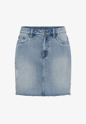 Culture, CUJUTEA ANICETA SKIRT - Denimová sukně - light blue wash