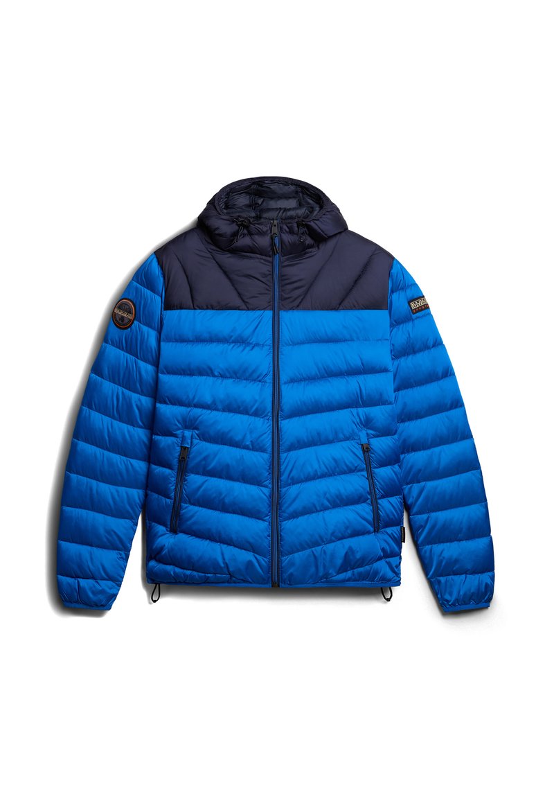 Napapijri Winterjas blauw gemêleerd Napapijri Winterjas blauw gemêleerd