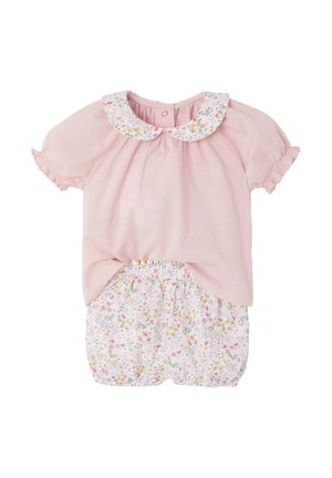 SET  MIT BLUMENPRINT - Shorts - rosa