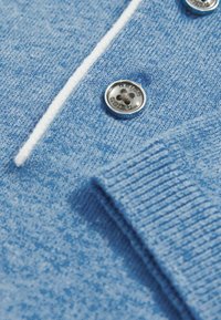 Reiss REISS FINCH CONTRAST PLACKET POLO SHIRT WITH COTTON - Piké - blue