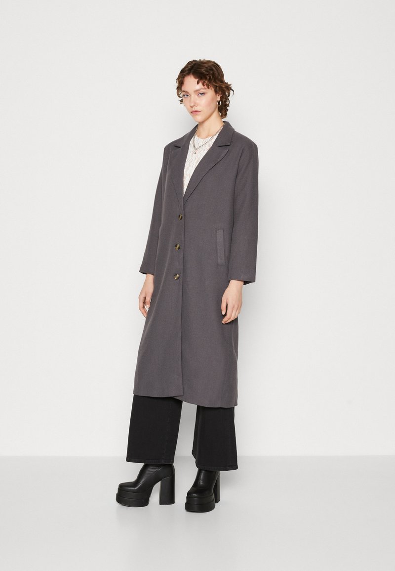 Cotton On BUTTON DOWN COAT Klassikaline mantel charcoal/tumehall