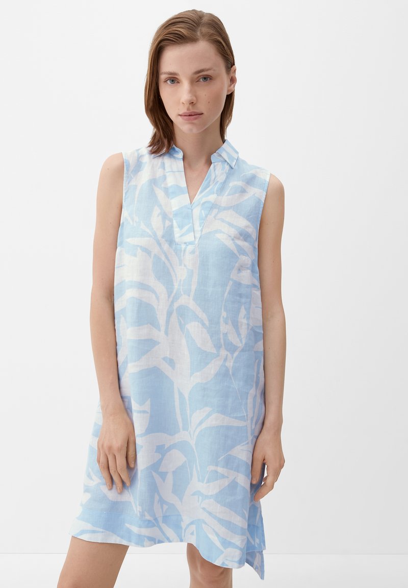 s.Oliver V AUSSCHNITT - Blusenkleid - hellblau