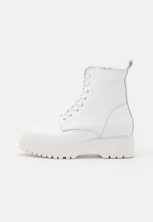 Bottines à plateau - white