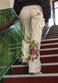 Ed Hardy TRUE TO MY LOVE - Cargobyxor - ecru