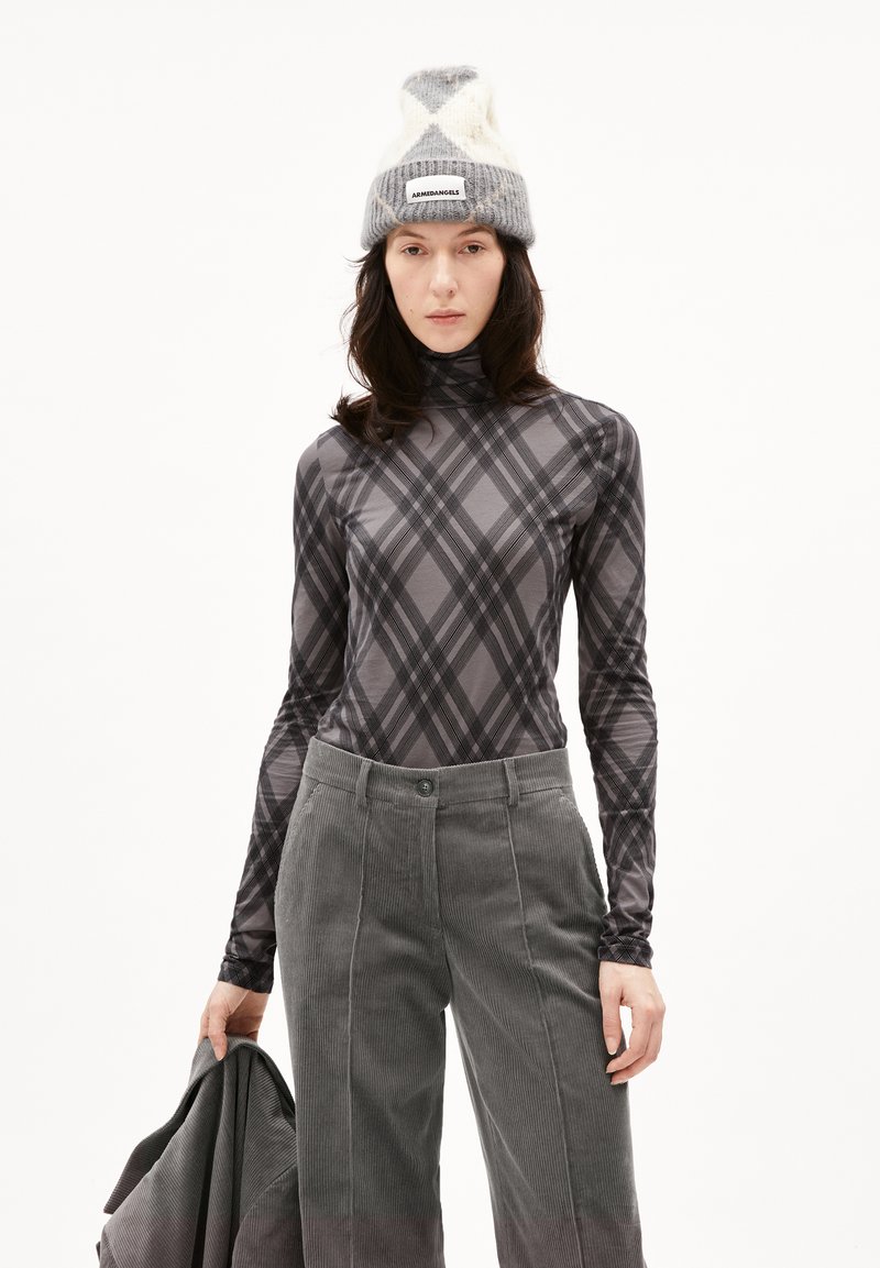 ARMEDANGELS GRAZILIAA ARGYLE - Longsleeve - iron cast