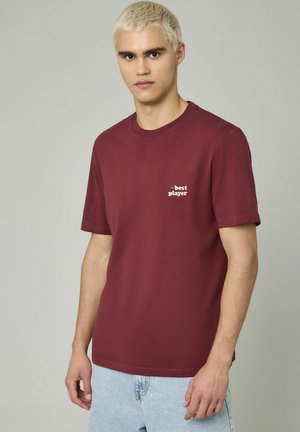 À MESSAGE - T-shirt imprimé - bordeaux