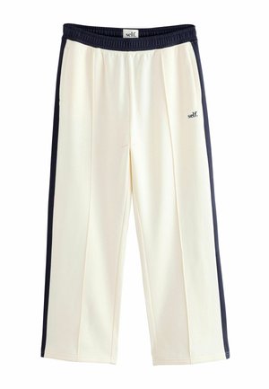 REGULAR FIT  WIDE LEG JOGGERS   - Tepláky - ecru navy