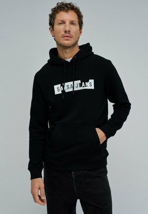 LANGARM-REGULAR - Jersey con capucha - schwarz