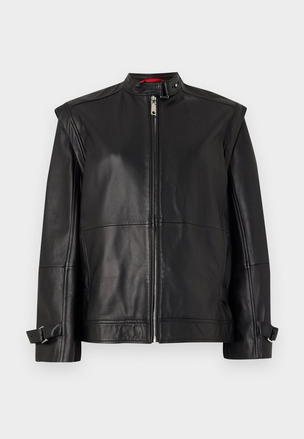 SEPPIA - Leather jacket - schwarz2