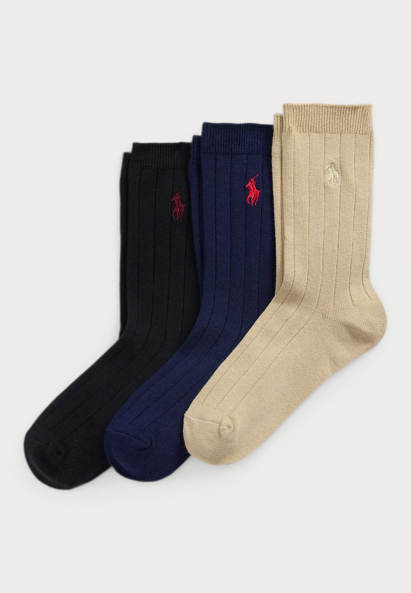 Polo Ralph Lauren RIBBED CREW SOCK 3 PACK UNISEX - Sokker - multi-coloured
