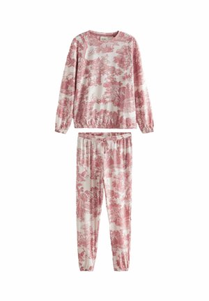 LONG SLEEVE REGULAR FIT SET - Pidžaamakomplekt - pink toile