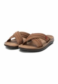 Refresh Sandalias planas - camel