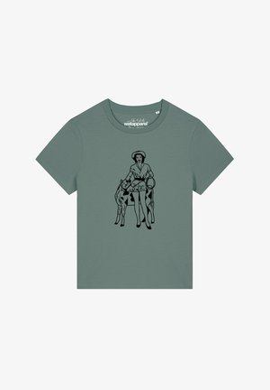 watapparel, COWGIRL - T-shirt print - green bay