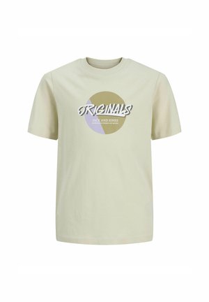 GEDRUCKT - Trükipildiga T-särk - celadon tint