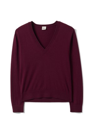 Stefanel, CREW-NECK JUMPER, REGULAR FIT. - Jersey de punto - wine purple