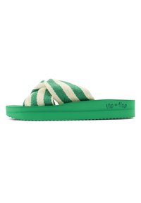 flip*flop TWIST - Mules - smaragdgrün