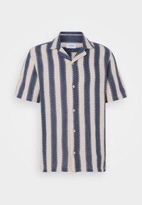 BOLD STRIPED RESORT SHIRT - Shirt - navy