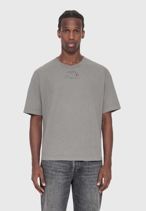 AllSaints, RAPHY SS CREW . - T-shirt med print - fossil grey