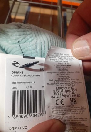 Rip Curl, Chapeau - vintage mint blue