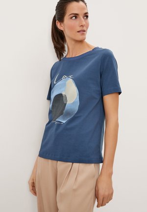 T-shirt med print - blue placed print