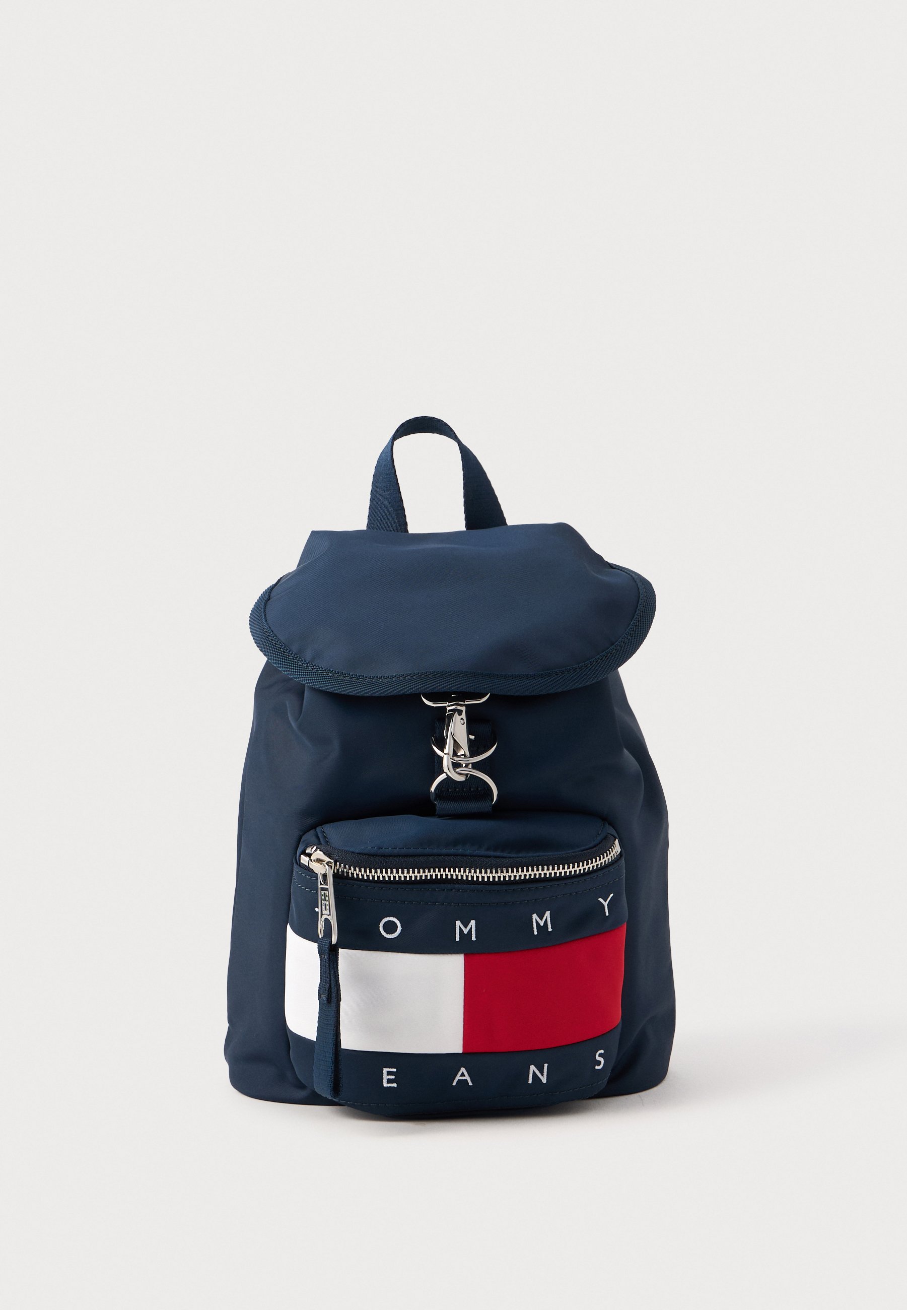 Tommy Jeans LOGO DENIM DOME BACKPACK - Backpack - dark night 