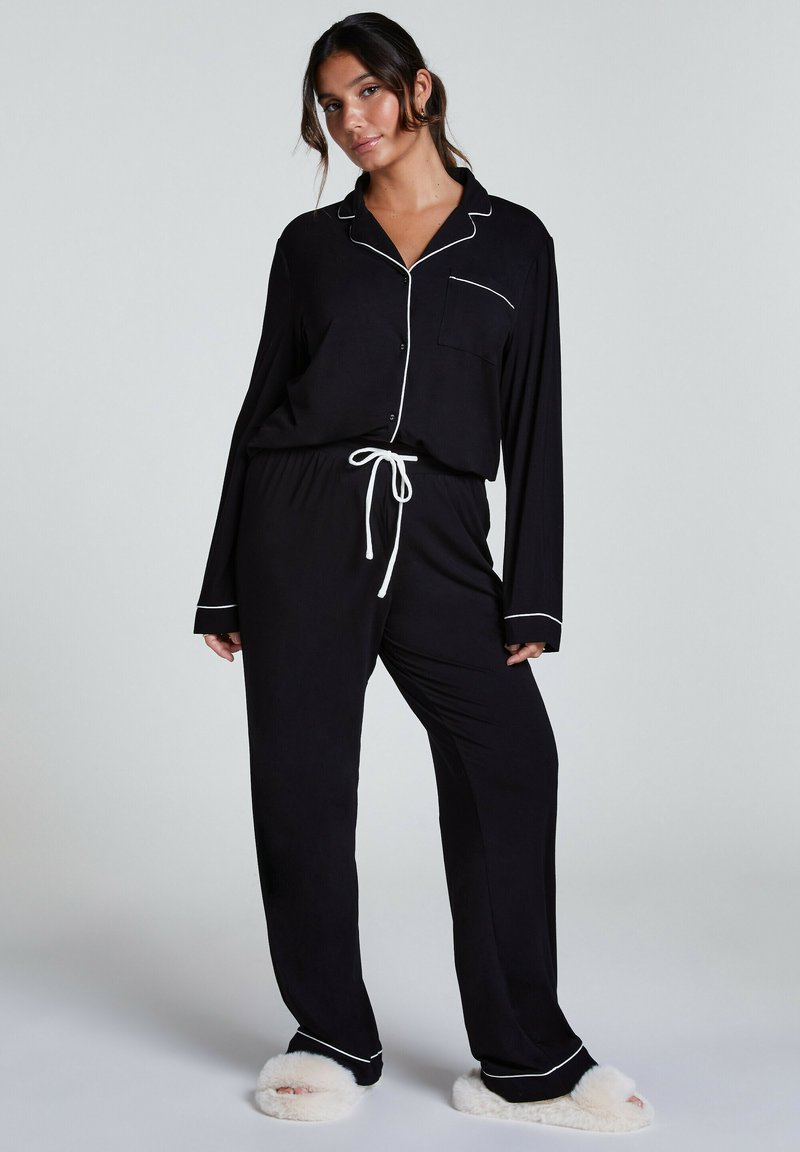Hunkemöller - Pyjama bottoms - black, Enlarge