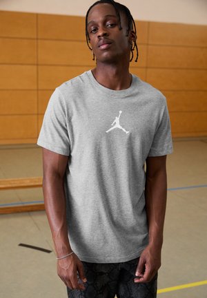Jordan JUMPMAN SHORT SLEEVE CREW - Sportfelső - carbon heather/white