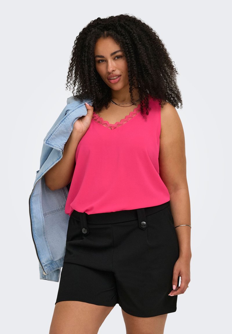 ONLY Carmakoma TOP CARTANI TOP - Top - raspberry/rosa - Zalando.es
