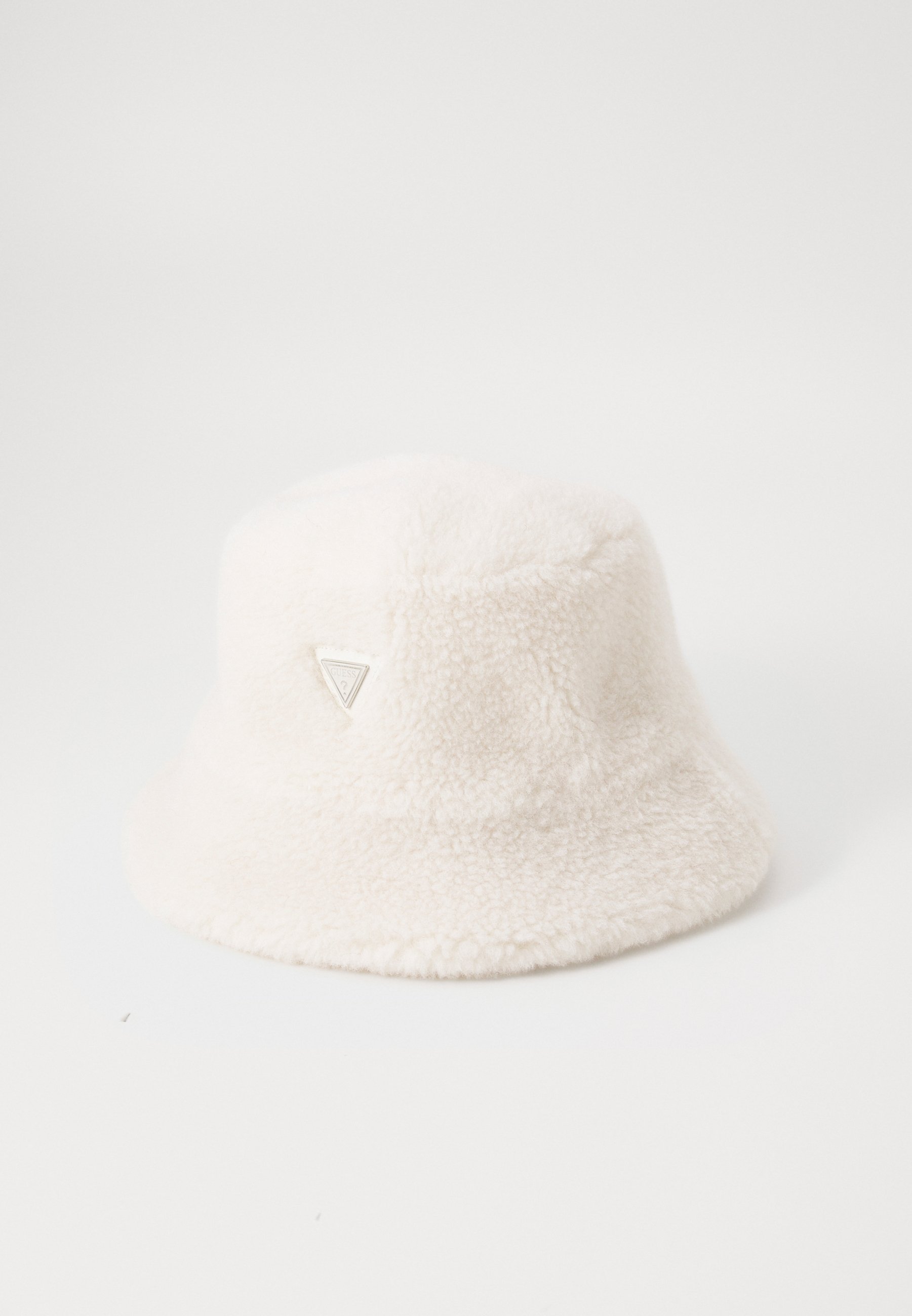 GUESS Cream Sherpa Bucket Hat with Logo Patch Angels Patch Bucket Hat Cream | Fiorucci main image 3