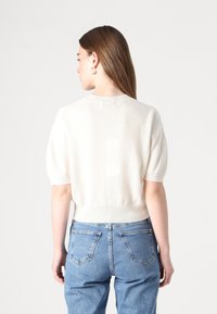 pure cashmere PUFF SHORTSLEEVE - Pulóver - white