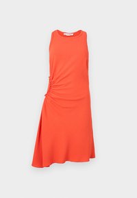 SLEEVELESS GATHER DETAIL MINI DRESS - Cocktail dress / Party dress - red