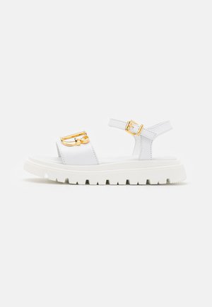 UNISEX - Sandaler - white/gold