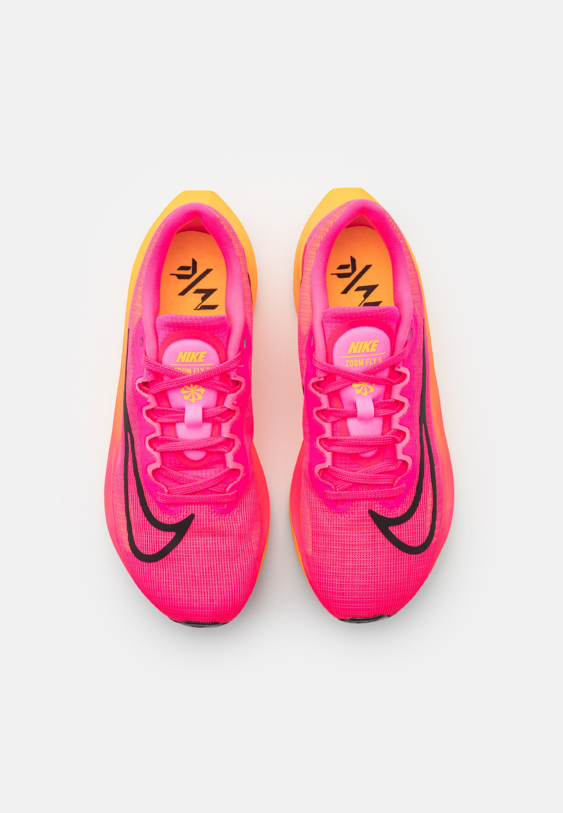 Nike Performance ZOOM FLY 5 - Zapatillas running asfalto - hyper  pink/black/laser orange/rosa - Zalando.es