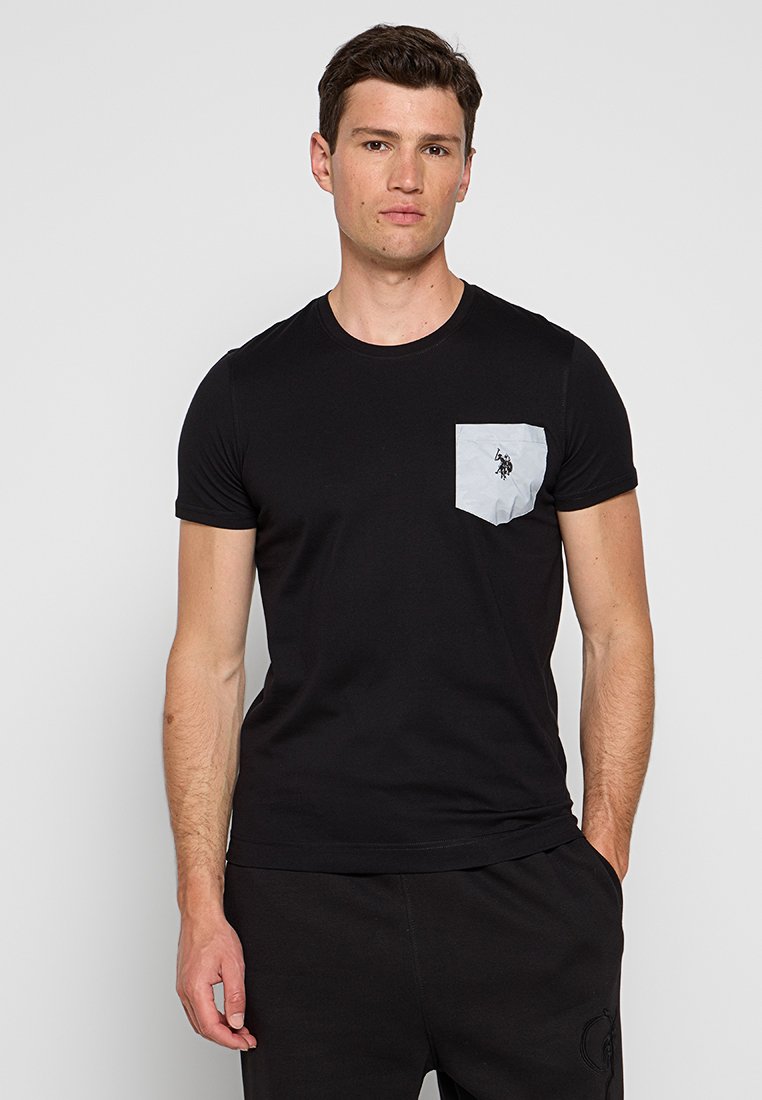 U.S. Polo Assn. T-shirt print zwart