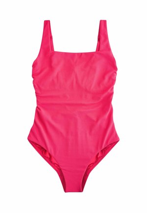 SQUARE NECK - Maudymosi kostiumėlis - raspberry pink pique