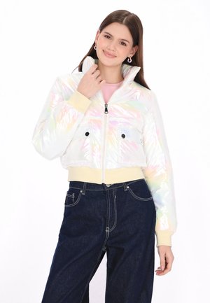 Talvitakki - offwhite rainbow